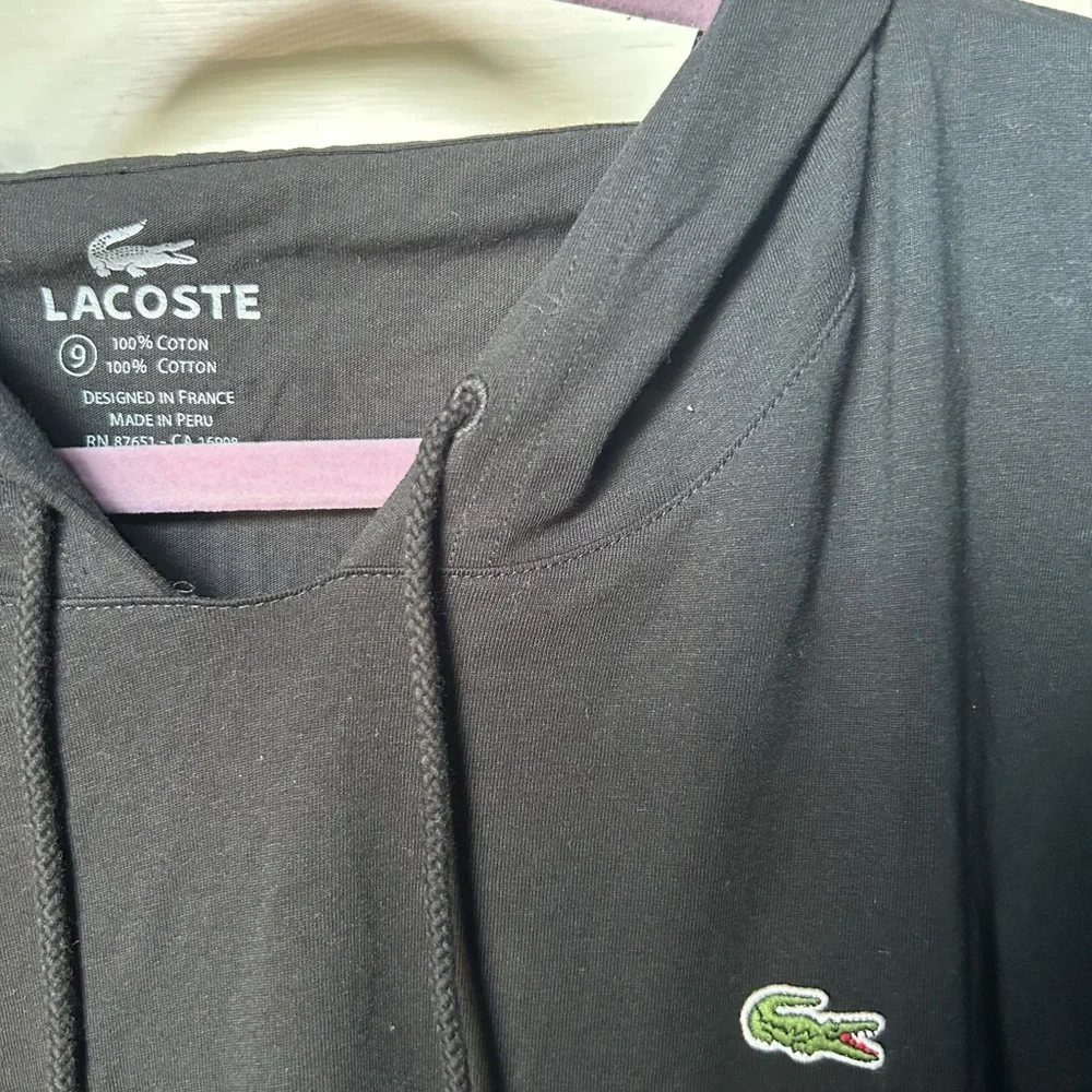 Lacoste Black, Gray, and Cream Hoodies - Picture 13 of 13